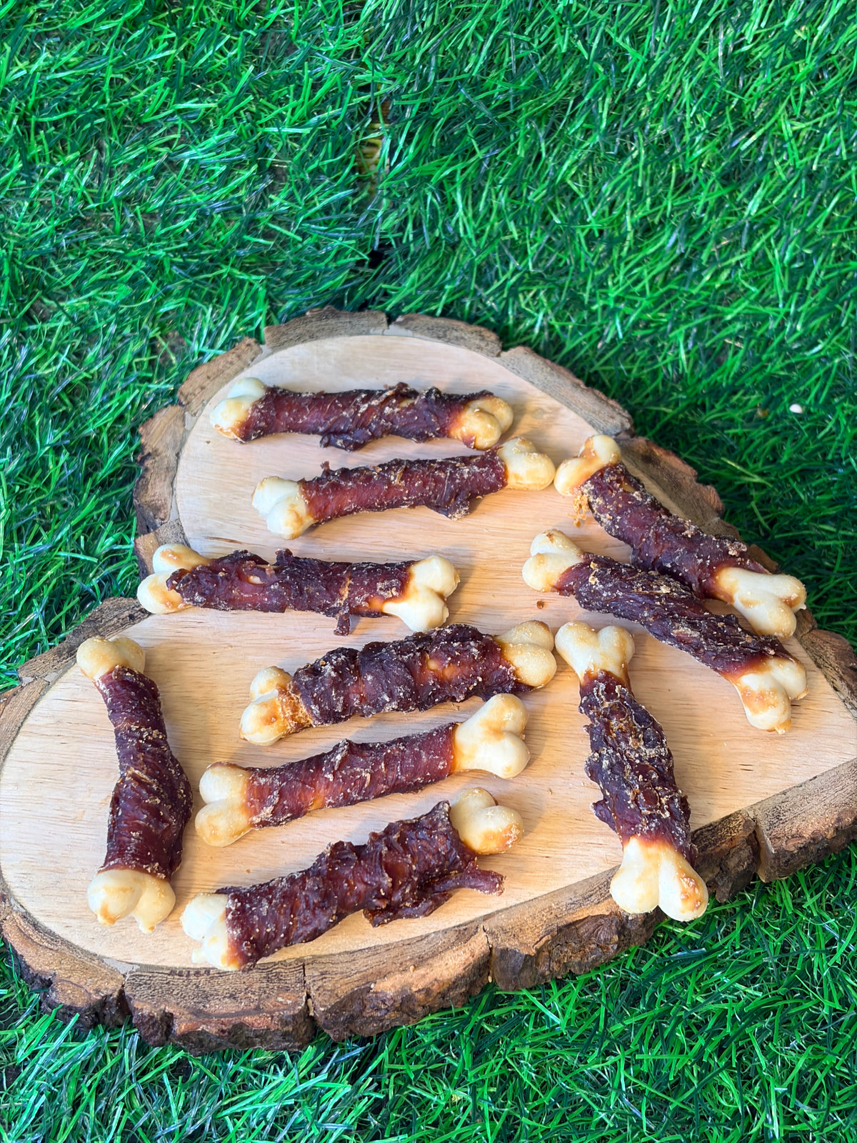 Duck Wrapped Calcium Bones